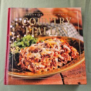 Favorite Brand Name Country Italian Cookbook Best-Loved Recipe Vintage Hardcover